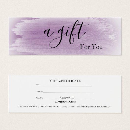 Einfache und moderne rosa Wellness-Center Geschenk (Vorne & Hinten)