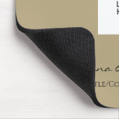 Einfache und moderne Schwarz-Tan-Mousepad Mousepad (Ecke)