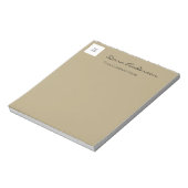 Einfache und moderne Schwarz-Weiß-Unternehmen Note Notizblock (Rotiert)