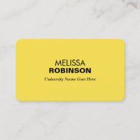 Einfache und moderne Yellow Graduate Student