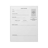 Einfache und moderne Zeitschrift Notizblock (Rotiert)