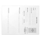 Einfache und moderne Zeitschrift Notizblock (Vorderseite)