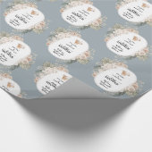 Einfache und Niedliche Babydusche Geschenkpapier (Ecke)