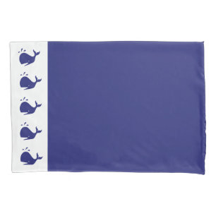 Einfache und Niedliche Bettwäsche für Blauwale Kissenbezug