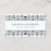 Einfache und Niedliche handgezeichnet Blüte | Visi Visitenkarte (Vorderseite)