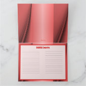 Einfache und Niedliche Kalender 2025 Faltkarte Karte (Innenseite)