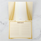 Einfache und Niedliche Kalender 2025 Faltkarte Karte (Innenseite)