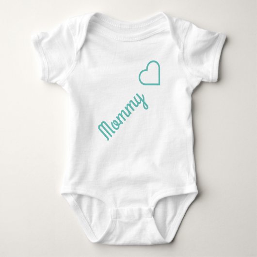Einfache und niedliche Textform "mommy" Baby Strampler (Vorderseite)