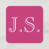 Einfache und noble Dekorateur-Visitenkarte Quadratische Visitenkarte (Rückseite)