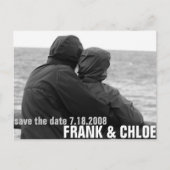 Einfache und preiswerte Ankündigung Save the Date (Vorderseite)