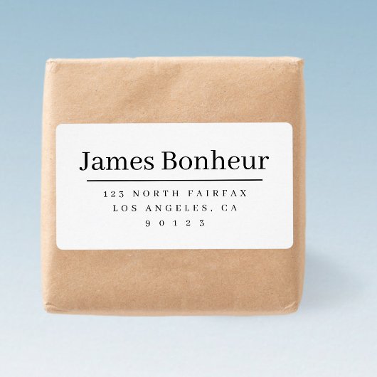 Einfache und raffinierte Rücksendeadresse