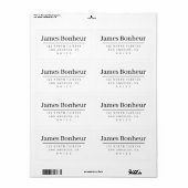 Einfache und raffinierte Rücksendeadresse (Vorne)