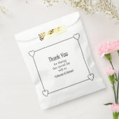 Einfache und romantische Herzenshochzeit Geschenktütchen (Versiegelt)