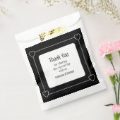 Einfache und romantische Schwarze Hochzeit Geschenktütchen (Versiegelt)