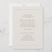 Einfache und rustikale Taufe Einladung (Vorderseite)