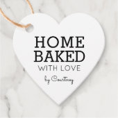 Einfache und rustikale Zuhause gebacken mit Liebe  Geschenkanhänger (Vorderseite)
