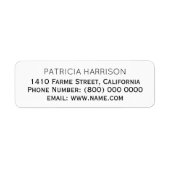 Einfache und saubere Adressinformationen (Vorne)