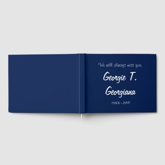 Einfache und saubere Beerdigung/Gästebuch Gästebuch (Voll)