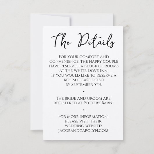 Einfache und saubere rustikale Boho-Details handsc Einladung (Vorderseite)