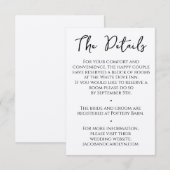 Einfache und saubere rustikale Boho-Details handsc Einladung (Vorne/Hinten)