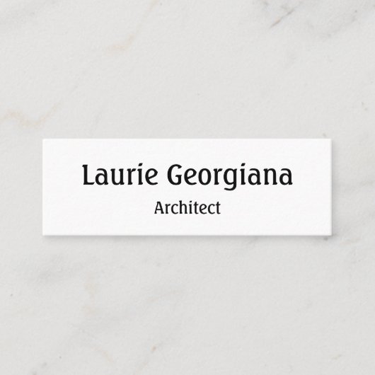 Einfache und saubere Visitenkarte (Vorderseite)