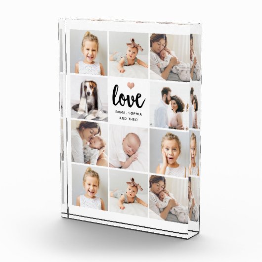 Einfache und schicke Collage | Liebe mit Herz Fotoblock (Rechts)