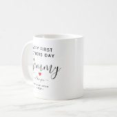 Einfache und schicke Foto Collage Tasse mit Herz (Vorderseite Links)