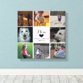 Einfache und schicke FotoCollage für die Mama mit  Leinwanddruck (Insitu (Holzboden))