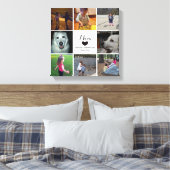 Einfache und schicke FotoCollage für die Mama mit  Leinwanddruck (Insitu (Schlafzimmer))