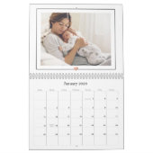 Einfache und schicke FotoCollage | Liebe mit Herz Kalender (Jan 2026)