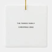 Einfache und schicke FotoCollage | Liebe mit Herz Keramikornament (Rückseite)