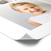 Einfache und schicke FotoCollage | Liebe mit Herz Poster (Ecke)