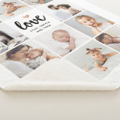 Einfache und schicke FotoCollage | Liebe mit Herz Sherpadecke (3/4)