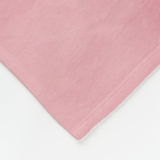 Einfache und schicke rosafarbene Monogramm mit Nam Fleecedecke (Ecke)
