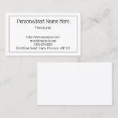 Einfache und Schlichte Visitenkarte (Vorne/Hinten)