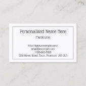 Einfache und Schlichte Visitenkarte (Vorderseite)