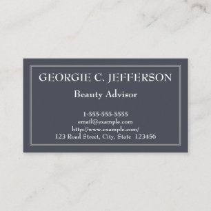 Einfache und Schlichte Visitenkarte für Schönhei