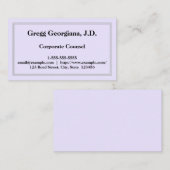 Einfache und Schlichte Visitenkarte für Unternehme (Vorne/Hinten)