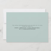 Einfache und schmale Meeresbäder Save the Date (Rückseite)