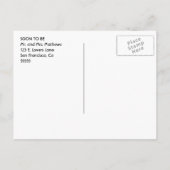 EINFACHE UND SCHNELL Save the Date Postkarte (Rückseite)