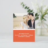 EINFACHE UND SCHNELL Save the Date Postkarte (Stehend Vorderseite)