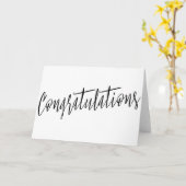 Einfache und schöne Kalligraphie "Glückwünsche " Karte (Gelbe Blume)