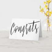 Einfache und schöne Kalligraphie "Glückwünsche" Karte (Gelbe Blume)