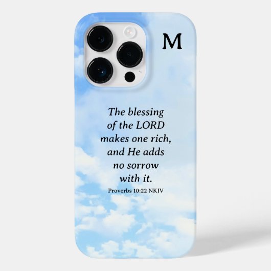 Einfache und schöne Sprichwörter Bible Verse Blue  Case-Mate iPhone Hülle (Rückseite)