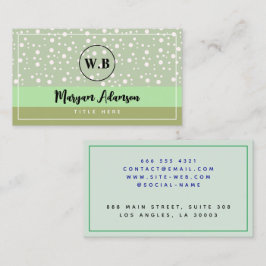 Einfache und stilvolle Farbgestaltung, beruhigende Telefonnummerkarte