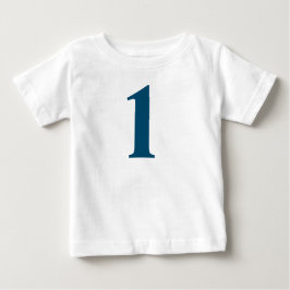 Einfache und stilvolle Nummer "1" Baby T-shirt