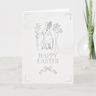 Einfache und süße Osterhasen-Osterkarte Karte
