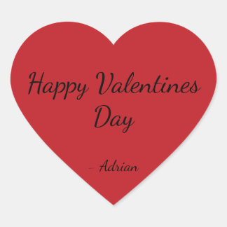 Einfache und süße Valentinstag-Aufkleber Herz-Aufkleber