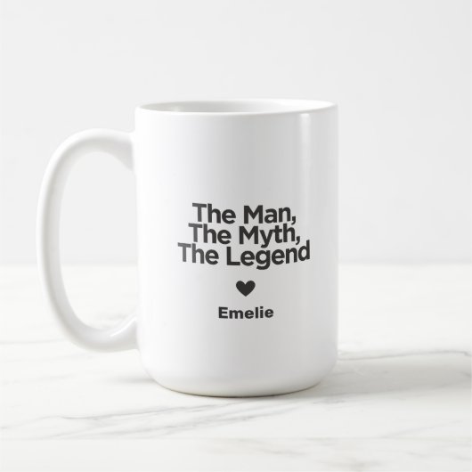 Einfache und süße Vater-Geschenke Kaffeetasse (Links)