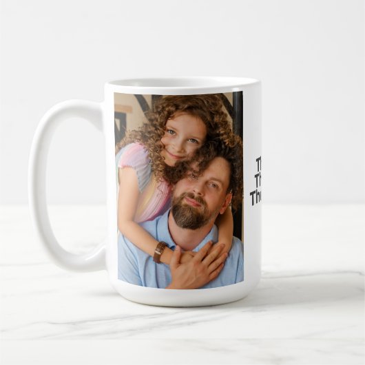 Einfache und süße Vater-Geschenke Kaffeetasse (Links)